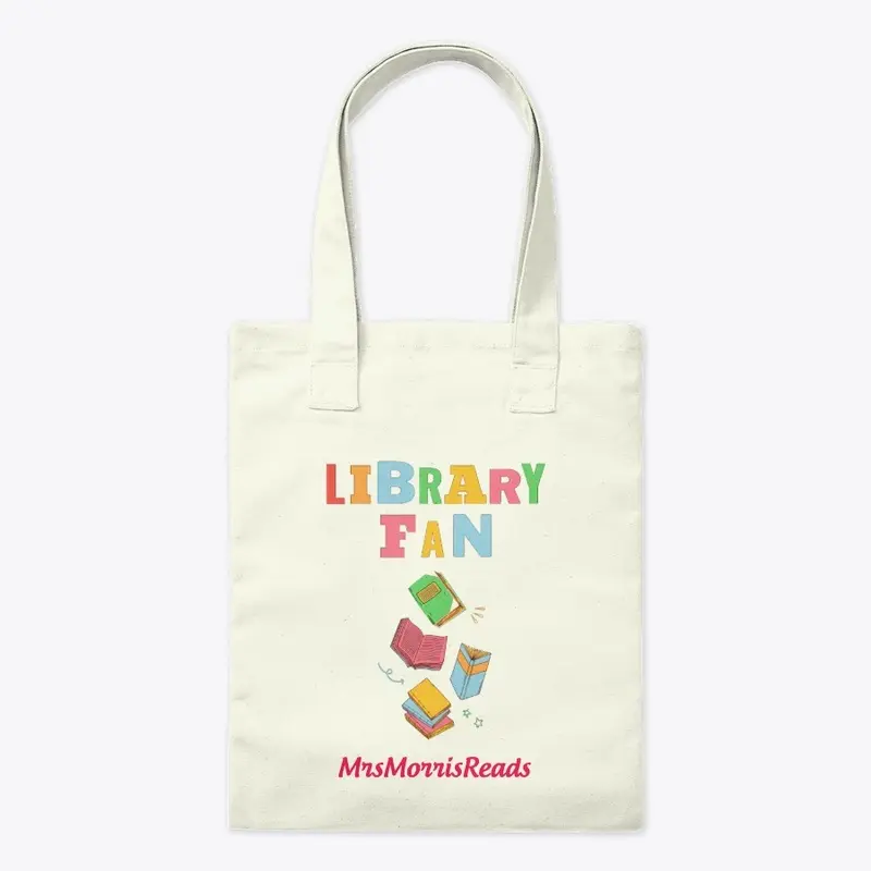 Library Fan Book Tote Bag